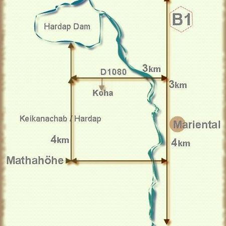 Koha Guesthouse Mariental Buitenkant foto